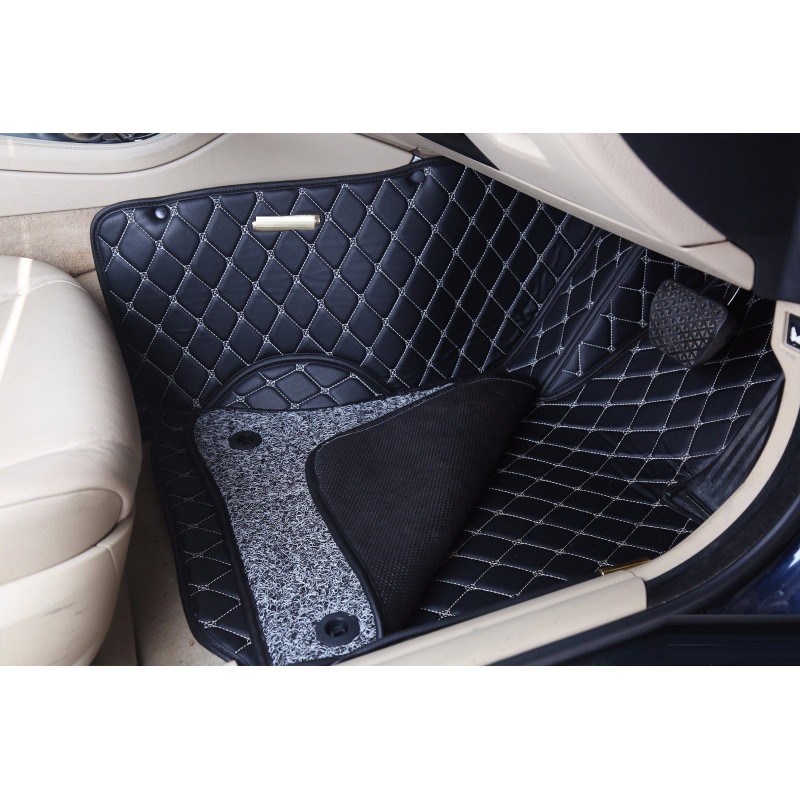 BuyTata Nexon Full Coverage 7D Floor Mats-Black online at low prices-RideoFrenzy