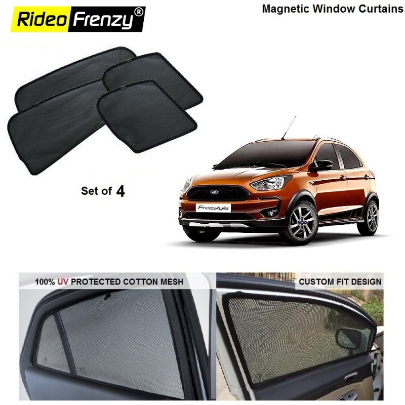 Buy Figo FreeStyle Magnetic Car Window Sunshades Online at low prices-RideoFrenzy