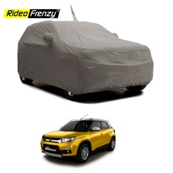 Buy Vitara Brezza Body Cover with Mirror Pockets & Antenna Cap Online India