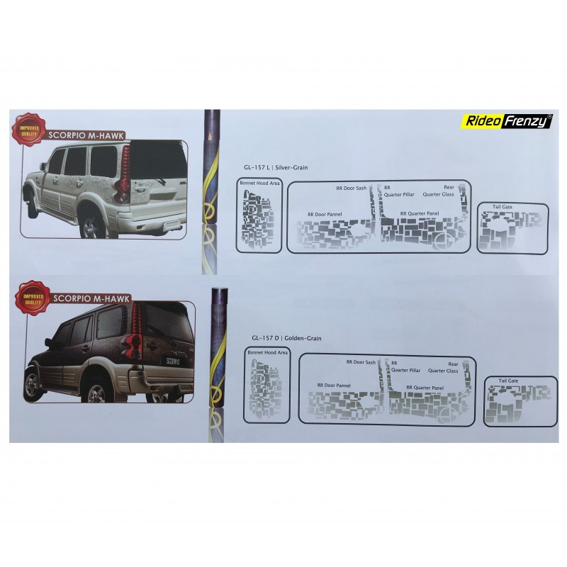 Buy Mahindra Scorpio Body Graphics Stickers online India | Original Product