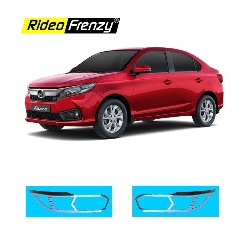 Buy Honda Amaze 2018 Chrome Headlight Garnish online India | RustFree