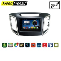 Hyundai Creta Android Touch screen Stereo System With Inbuilt Bluetooth | Wifi | FM Radio | GPS Navigator