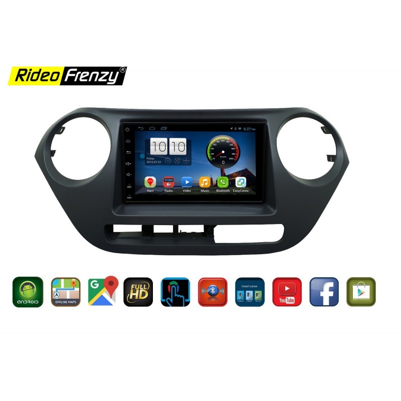 Hyundai Grand i10 Android Touch screen Stereo System With Inbuilt Bluetooth | Wifi | FM Radio | GPS Navigator