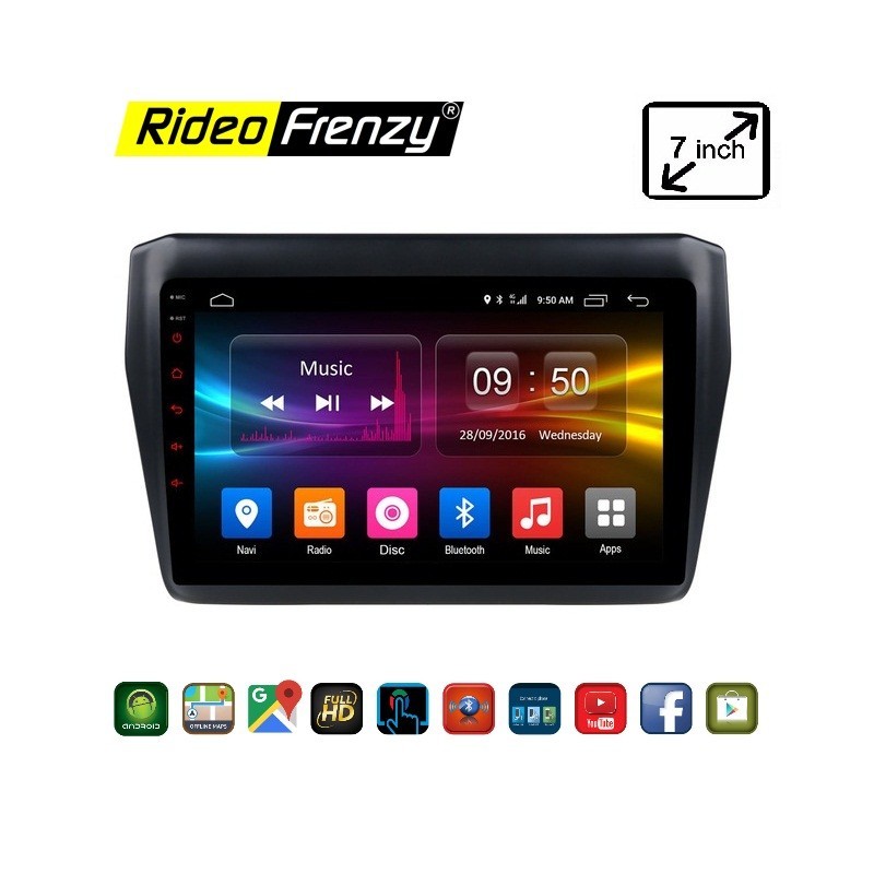 New Swift 2018 Android Touch screen Stereo System @8999 | Bluetooth | Wifi | FM Radio | GPS Navigator