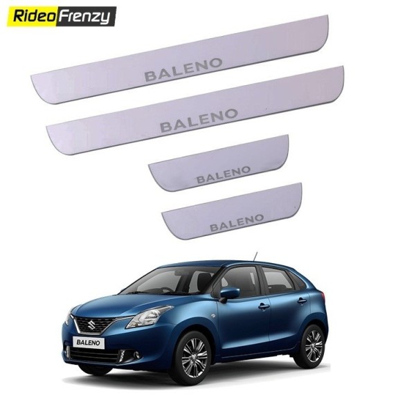 Buy Maruti Suzuki Baleno Door Scuff Plates Online India | Stainless Steel