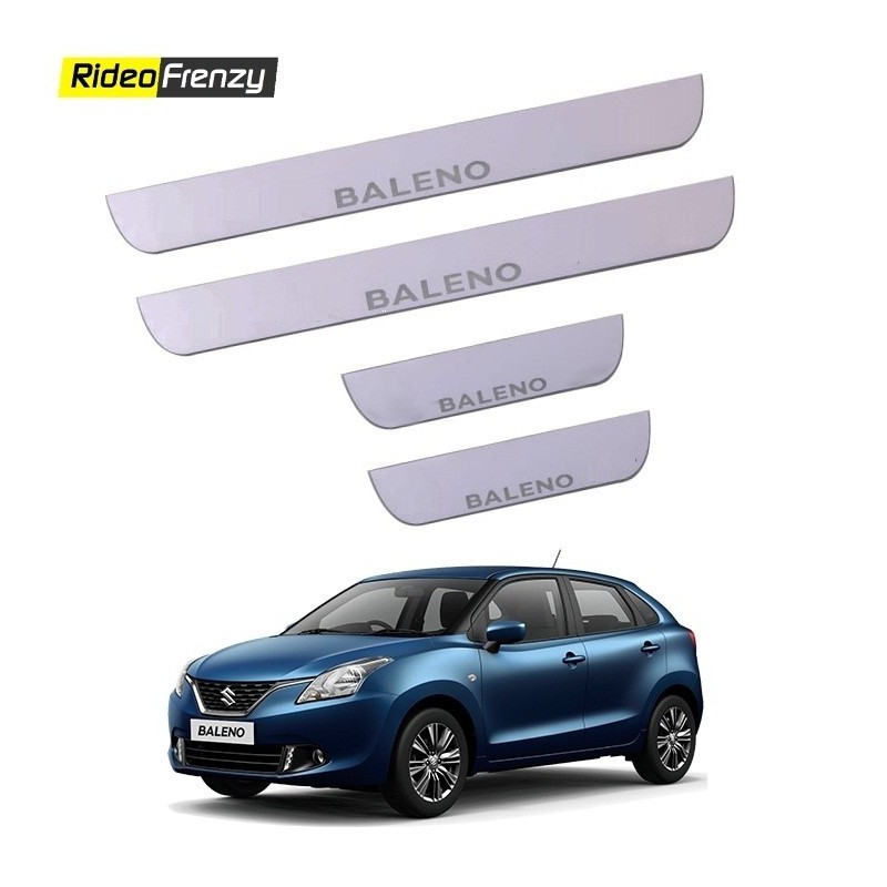 Buy Maruti Suzuki Baleno Door Scuff Plates Online India | Stainless Steel