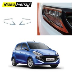 Buy Hyundai Santro 2018 Chrome Fog Lamp Garnish Covers online India | Best Selling