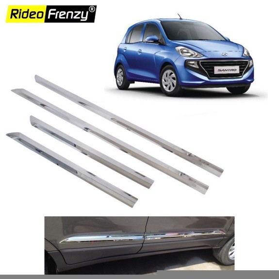 Buy Hyundai Santro 2018 Chrome Side Beading | Stainless Steel | Best Selling