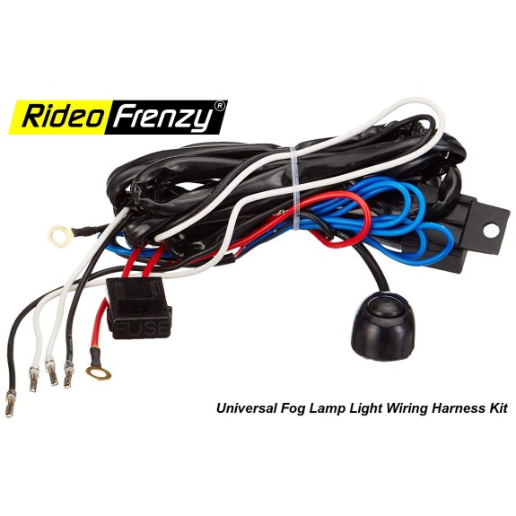 Buy Rideofrenzy Universal Fog Lamp Light Wiring Harness Kit | Free Shipping