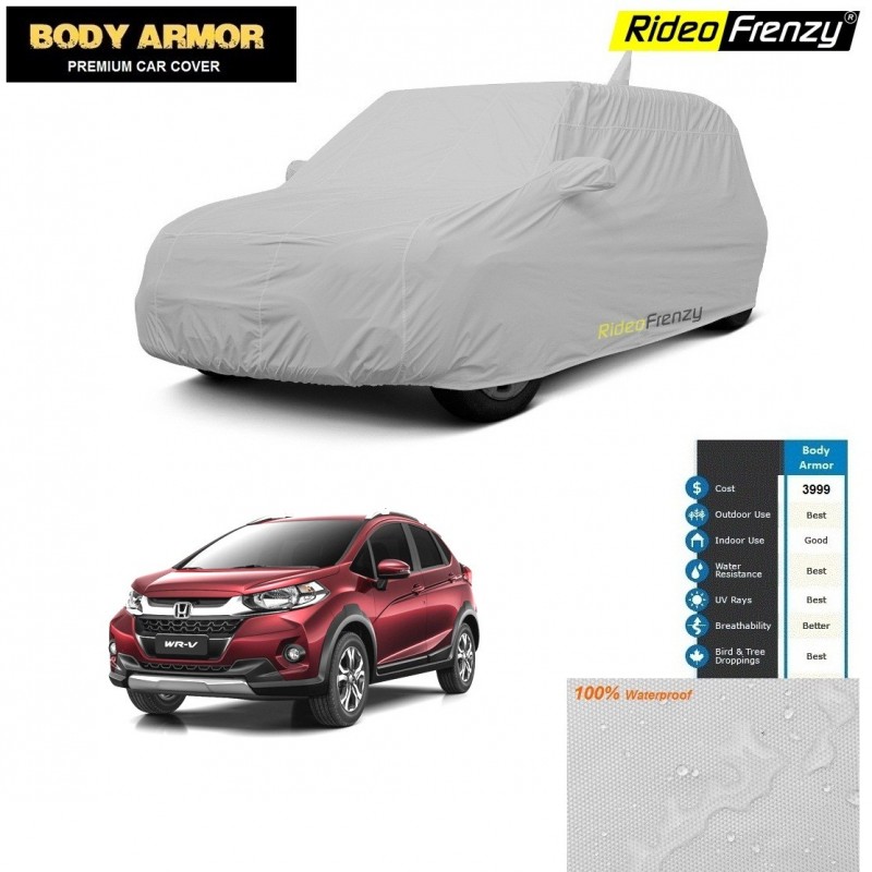 Body Armor Honda WRV Car Cover with Mirror & Antenna Pocket | 100% WaterProof | UV Resistant | Dustproof | No Color Bleeding
