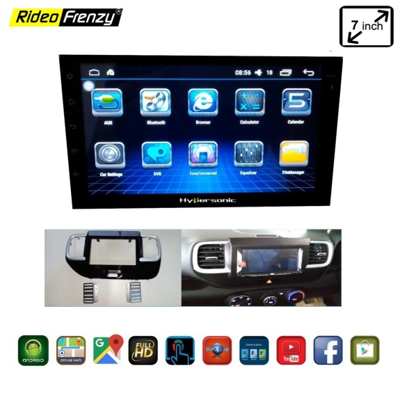 Hyundai Venue Android Touch screen Stereo System With Inbuilt Bluetooth | MP5 | FM Radio | GPS Navigator
