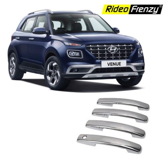 Buy Hyundai Venue Door Chrome Handle Covers at low prices-RideoFrenzy