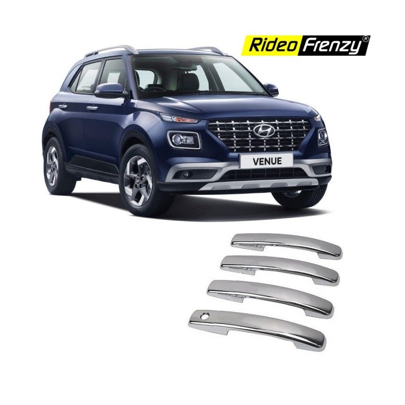 Buy Hyundai Venue Door Chrome Handle Covers at low prices-RideoFrenzy