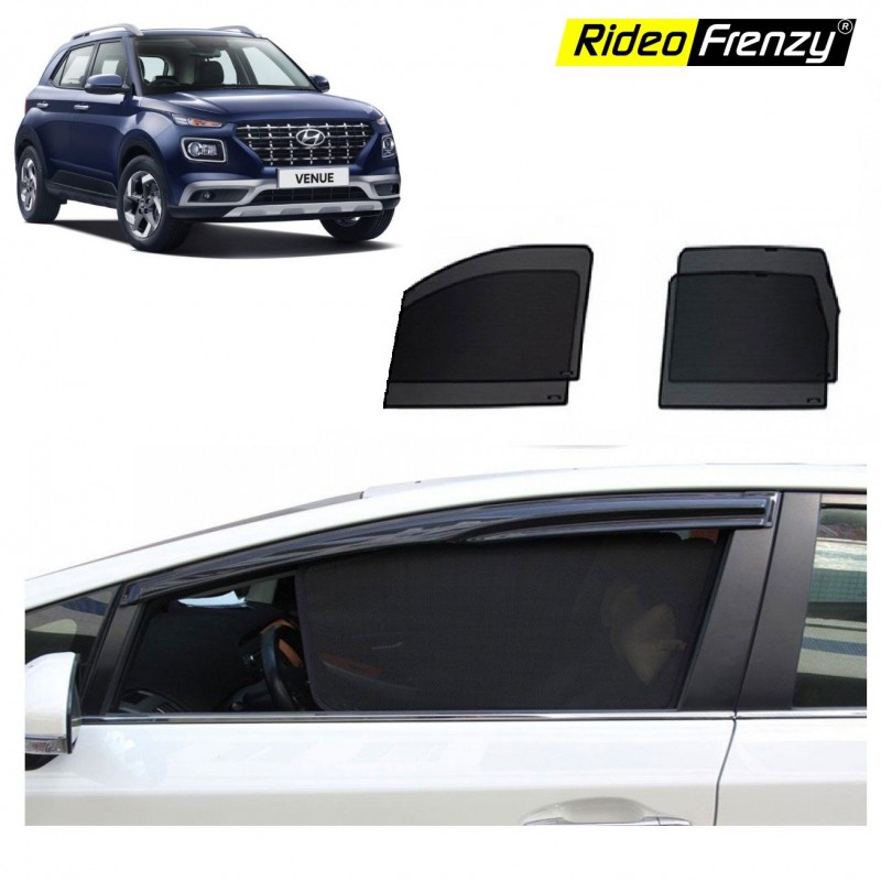 Buy Hyundai Venue Magnetic Window Sunshades at low prices-RideoFrenzy
