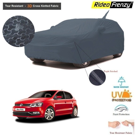Volkswagen Polo Body Cover with Antenna and Mirror Pockets | 100% UV Protection & Dustproof