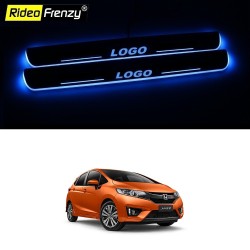 Buy Honda Jazz 3D Power LED Illuminated Sill/Scuff Plates Online India | 3D Power LED Mirror Finish