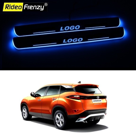 Buy Tata Harrier 3D Power LED Illuminated Sill/Scuff Plates online at best prices-RideoFrenzy