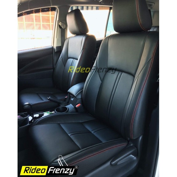 Buy Innova Crysta Black Nappa Leather Seat Covers online India at lowest prices
