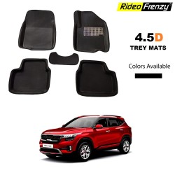 Kia Seltos 4.5D Trey Floor Mats | Custom Fit Trey Design | Waterproof & Odorless