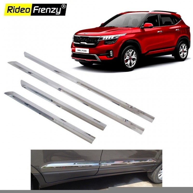 Kia Seltos Chrome Side Beading | Rustfree Stainless Steel