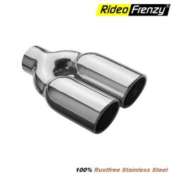 Big Twin Round Chrome Heavy Duty Exhaust Muffler Pipe Tip