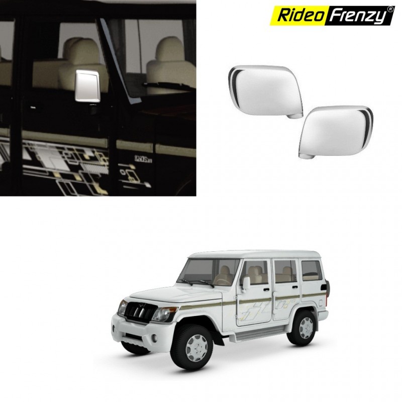 Buy Mahindra Bolero Chrome Mirror Covers online at low prices-Rideofrenzy