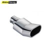 Buy Big Square Zig Zag Chrome Heavy Duty Exhaust Muffler Tip online at lowest price in India