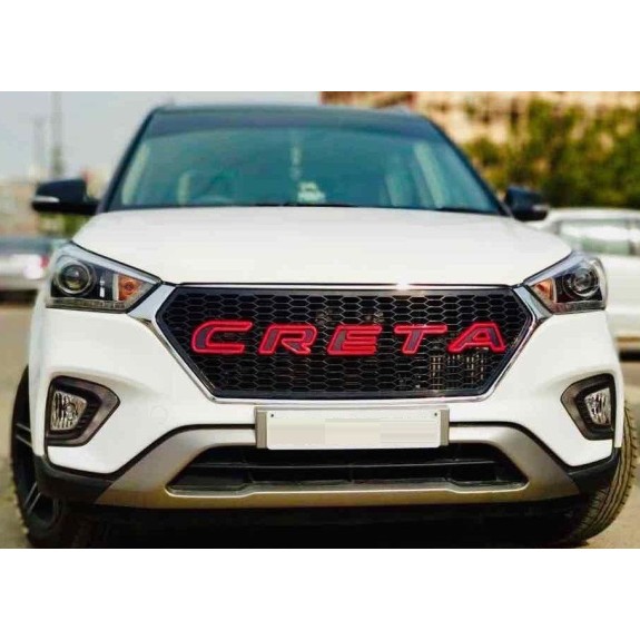 Hyundai Creta Modified Front grill (Imported quality ABS Plastic) Red