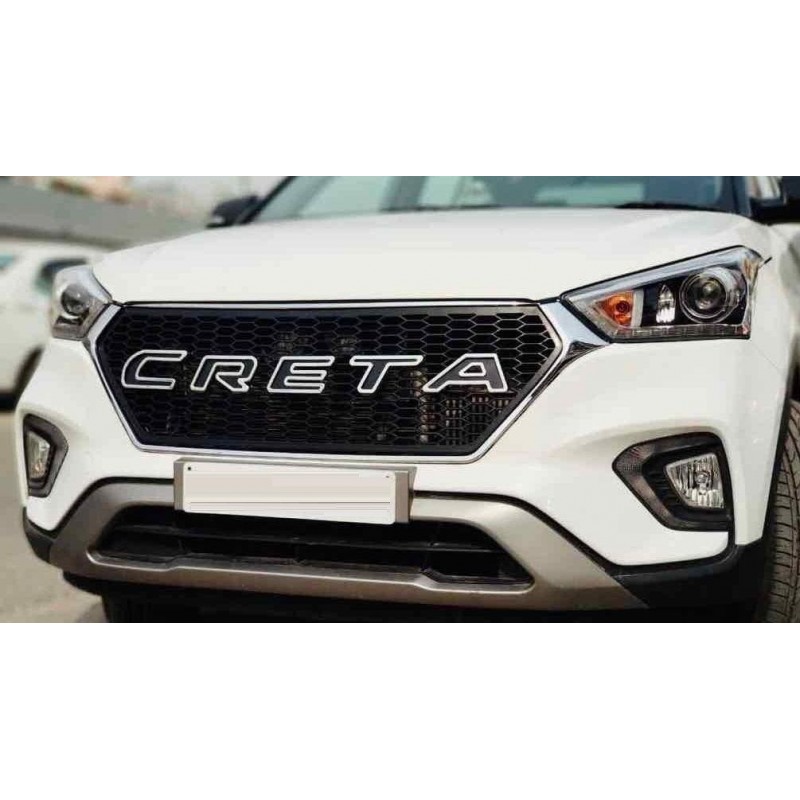 Hyundai Creta Modified Front grill (Imported quality ABS Plastic) Black