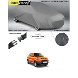 Buy Heavy Duty Maruti S-Presso Body Cover | Gray 2x2 Matty | Dustproof | UV Protected