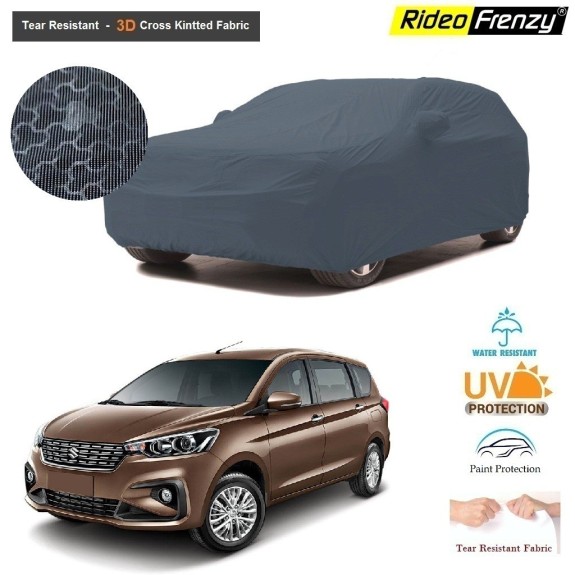 New Maruti Ertiga 2019 Body Cover with Mirror Pockets | 3D Cross Knitted Fabric | UV & Tear Resistant