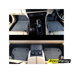 Maruti Celerio 7D Leather Floor Mats | Full Coverage | Anti Slip Velcro Sticky Back