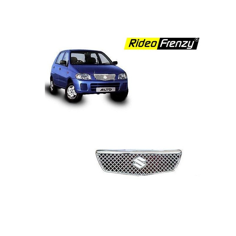 Buy Maruti Suzuki Alto Chrome Plated Front Grill |High Quality ABS Plastic | Old Model
