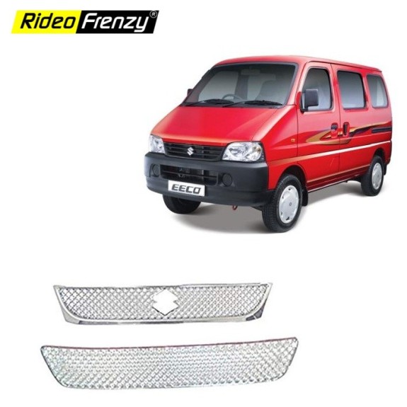 Buy Maruti Eeco Front Chrome Grill Covers | Upper+Lower |High Quality Chrome Plating