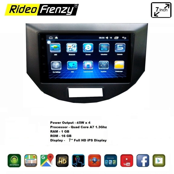 Maruti S-Presso Android Double Din Stereo System With Inbuilt Bluetooth | 7 inch Touch Screen | GPS Navigator