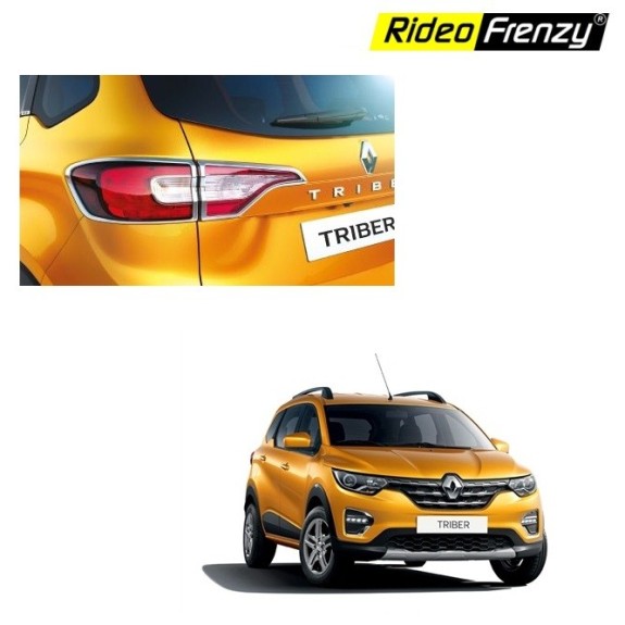 Renault Triber Chrome Tail Light Garnish Covers | Triple Layer Chrome Finish