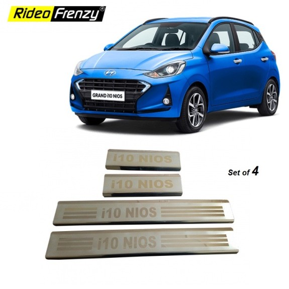 Buy Grand i10 NIOS Stainless Steel Door Scuff Sill Plates