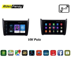 Buy Volkswagen Polo OEM Fitting Android Double Din Stereo System With Inbuilt Bluetooth | 9 inch Touch Screen | GPS Navigator