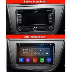 Buy Volkswagen Polo OEM Fitting Android Double Din Stereo System With Inbuilt Bluetooth | 9 inch Touch Screen | GPS Navigator