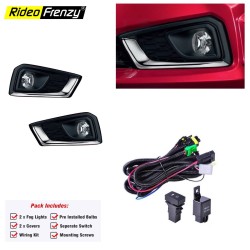 Buy Honda Amaze 2018 | 2019 | 2020 OEM Type Fog Light Assembly - Set of 2 with Wiring Kit & Switch