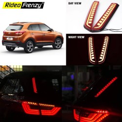 Buy Hyundai Creta Rear Pillar Cluster LED Lights | No Modification & Drilling Require