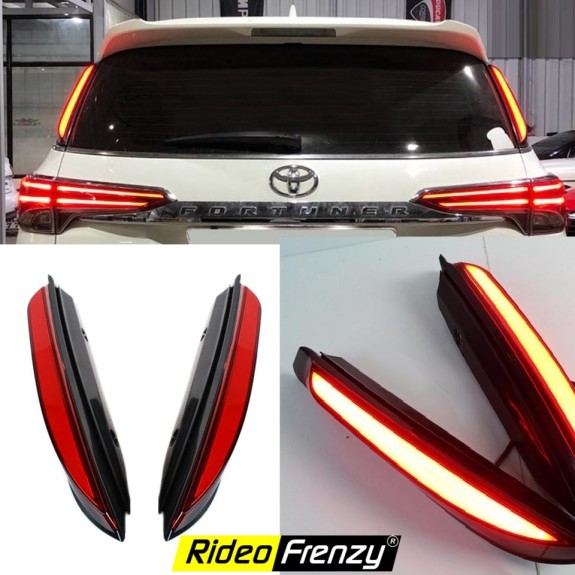 Buy New Toyota Fortuner Rear Pillar Cluster LED Lights | No Modification & Drilling Require