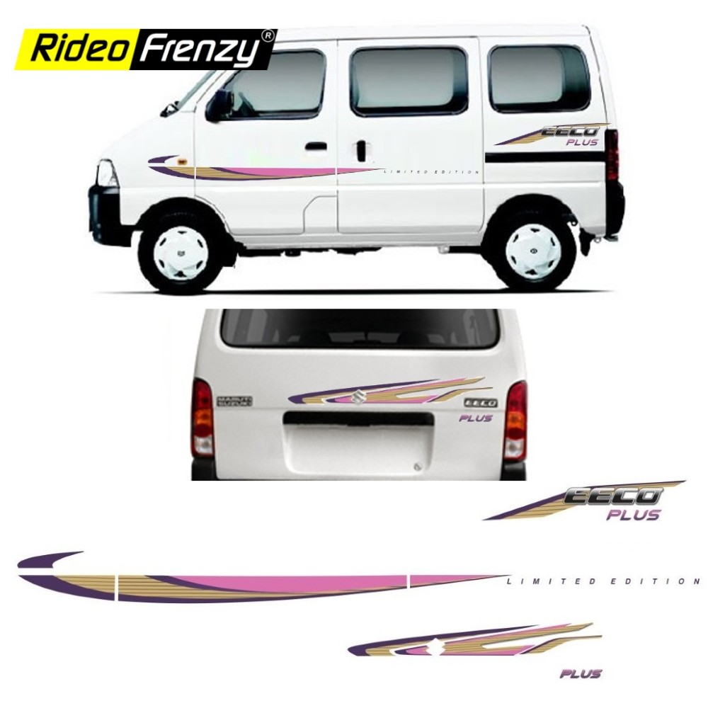 Buy Maruti Eeco Plus Body Graphics Stickers | Complete Set | Original OEM Type