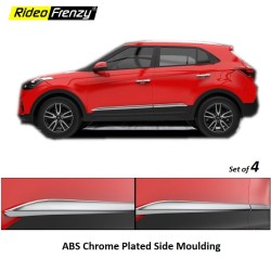 Buy Hyundai Creta ABS Chrome Plated Side Beading | Glossy Triple Layer Chrome Coating