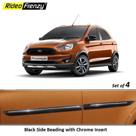 Buy Ford Freestyle Black Side Beading with Chrome Insert | Original OE Type