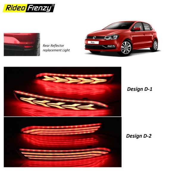 Buy Volkswagen Polo Back Bumper Reflector LED Brake DRL Light