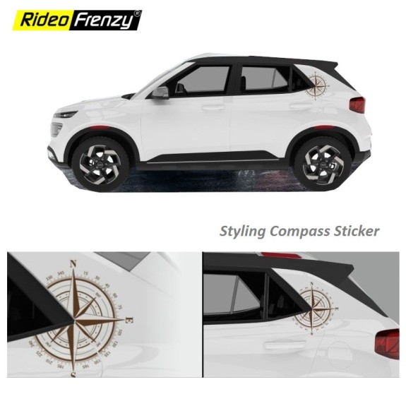 Buy Premium Quality Exterior Styling Compass Sticker | Universal Fit to All SUV