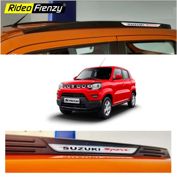 Buy Maruti S-Presso Roof Rails ABS Plastic | Imported Quality | Drill Free | No Color Fadding