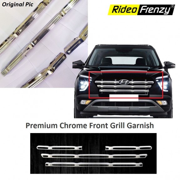 Buy Premium Quality Hyundai Creta 2020 Front Grill Chrome Garnish