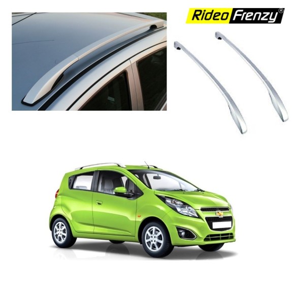 Buy Chevrolet Beat Original OE type Roof Rails | Drill Free | Silver | ABS Plastic